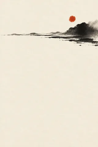 A single horizon line set very high in the field in white, stone; portrait artwork.