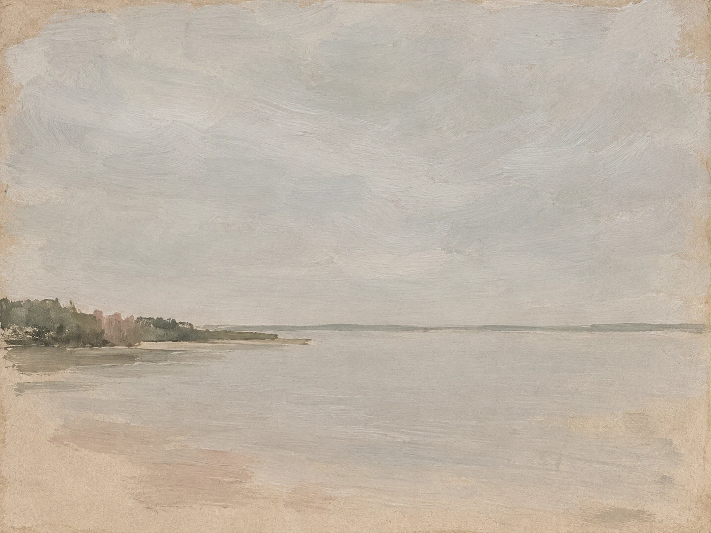 A bank of reeds and nothing else in stone, sand; landscape artwork.
