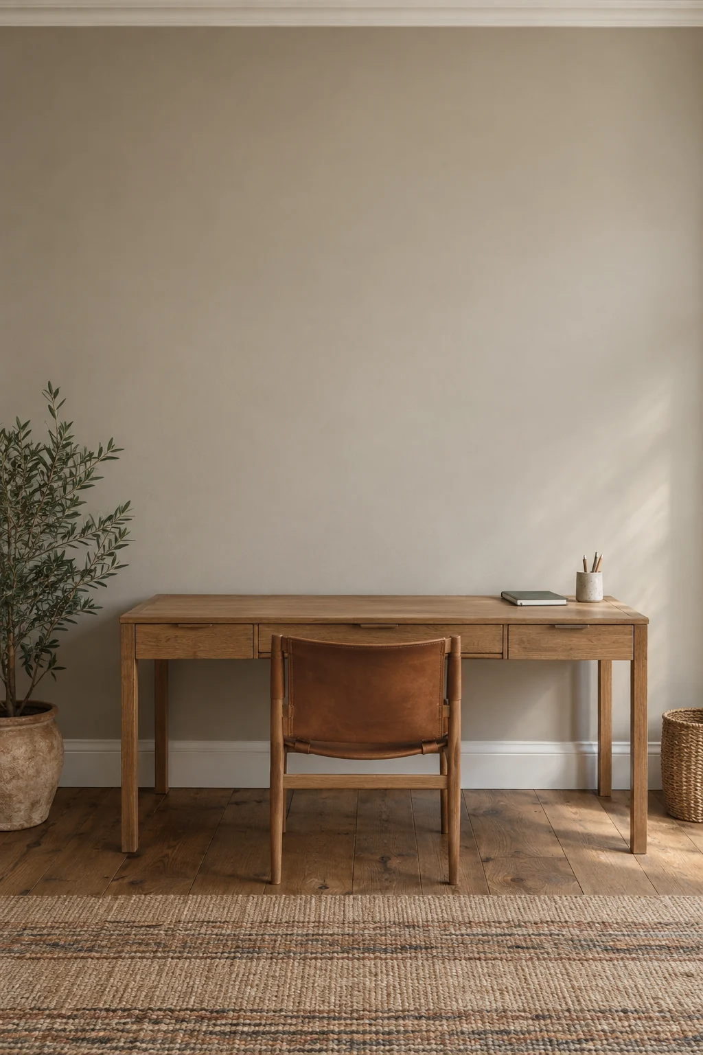Warm taupe study