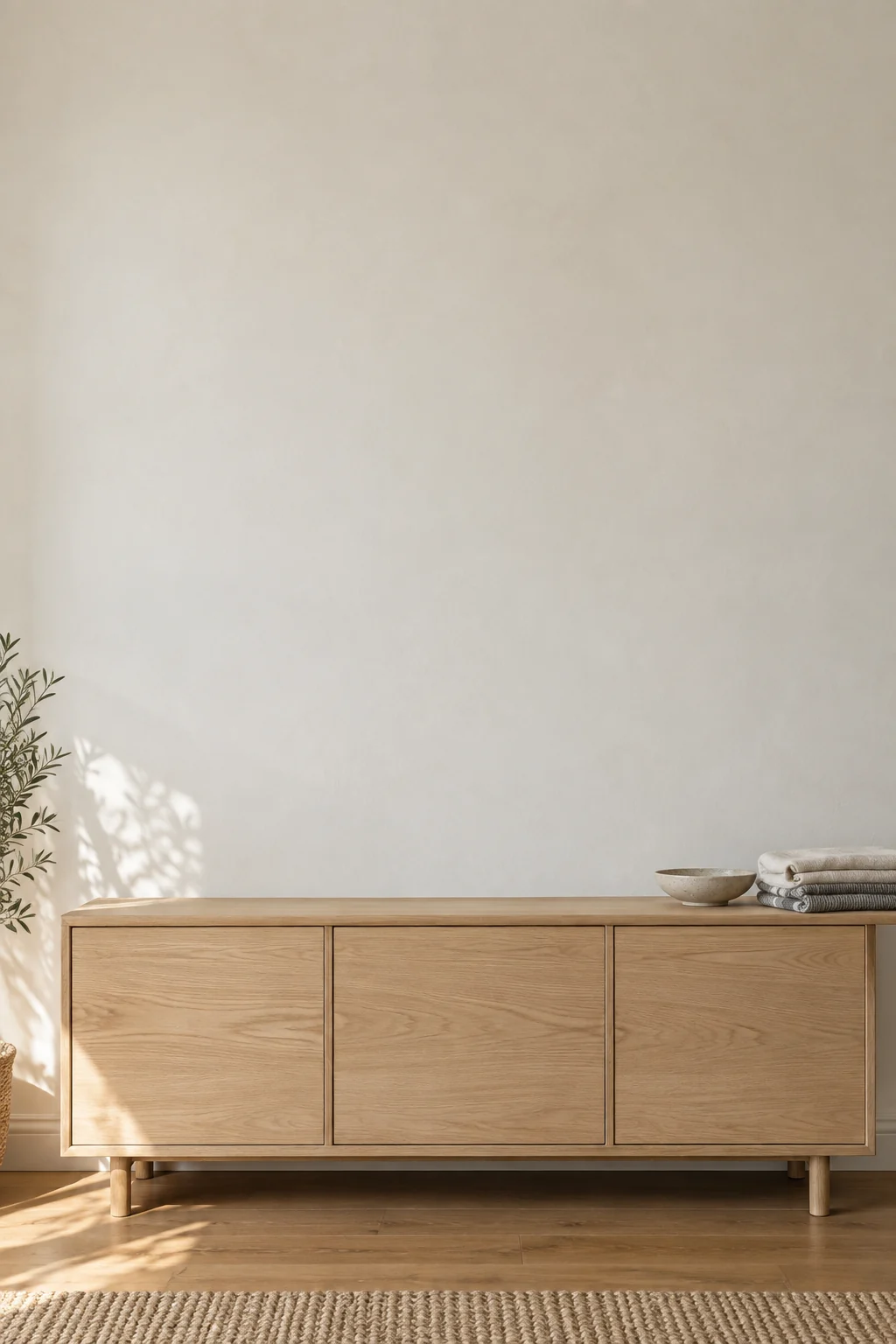 Oak console detail