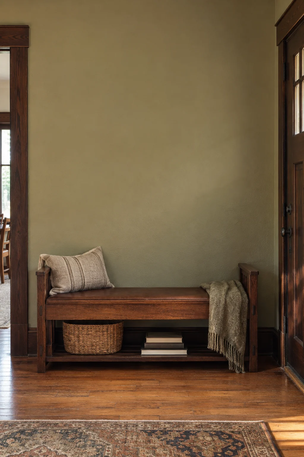 Craftsman entry bench