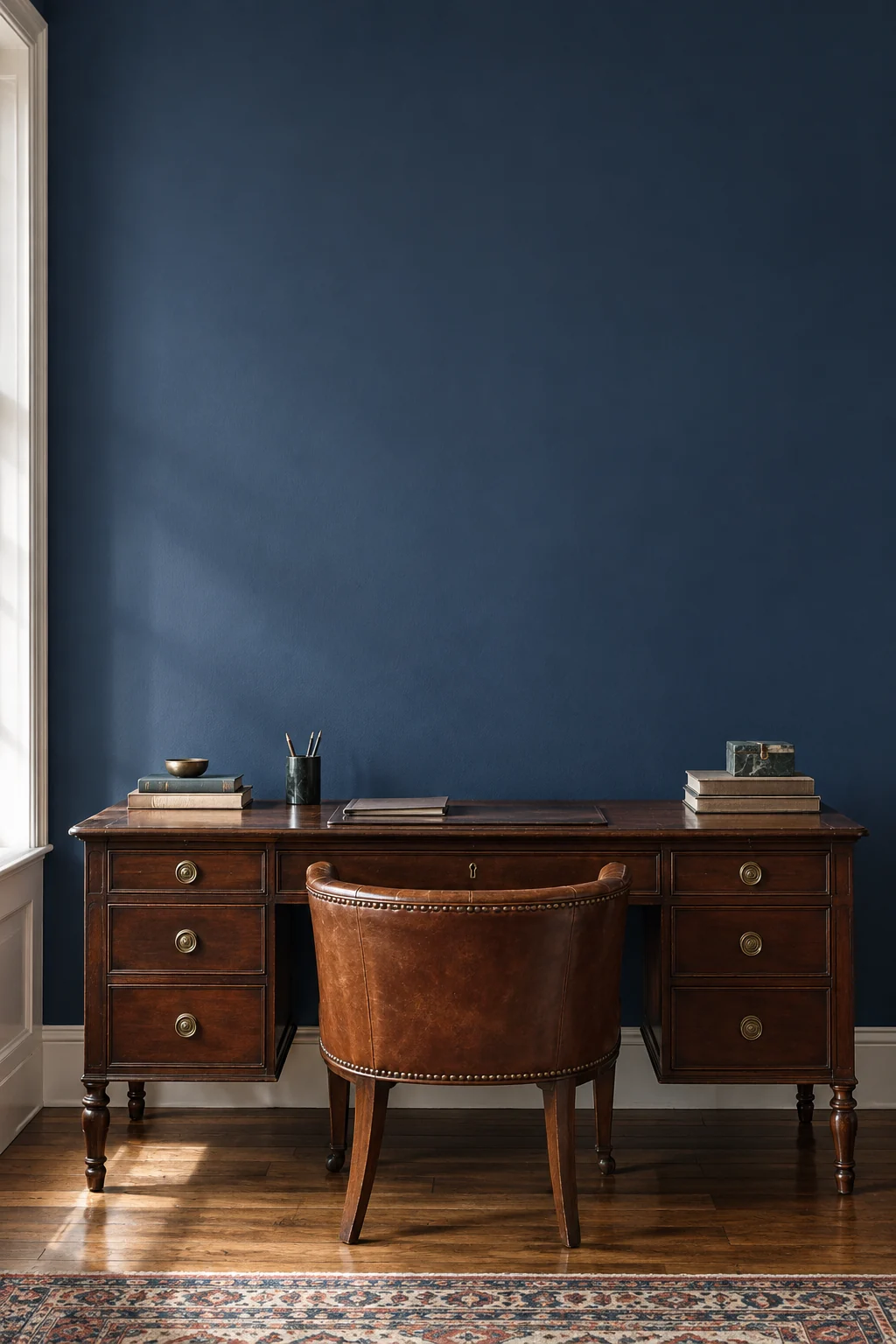 Navy writing room