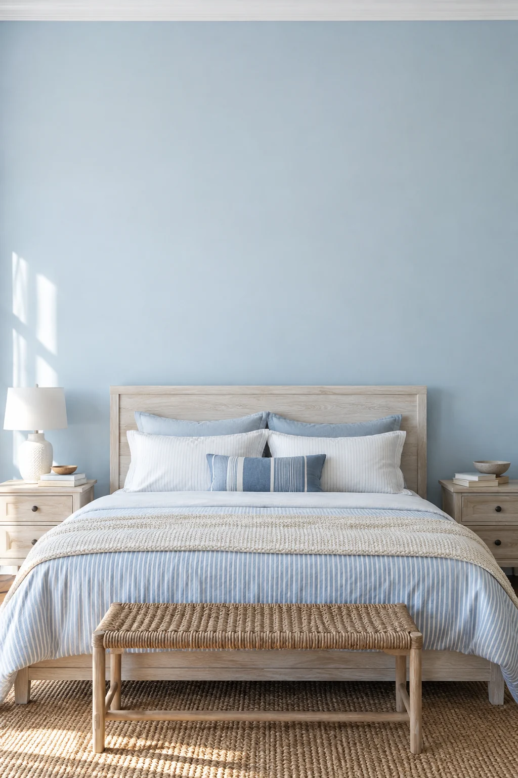 Coastal blue bedroom
