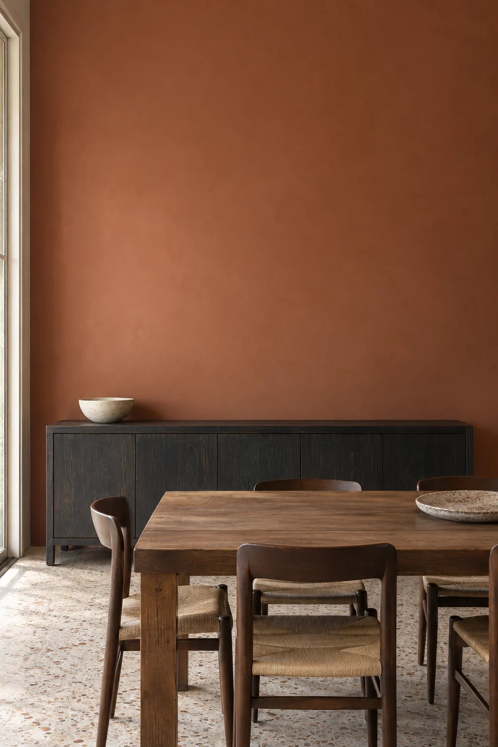Rust modern dining