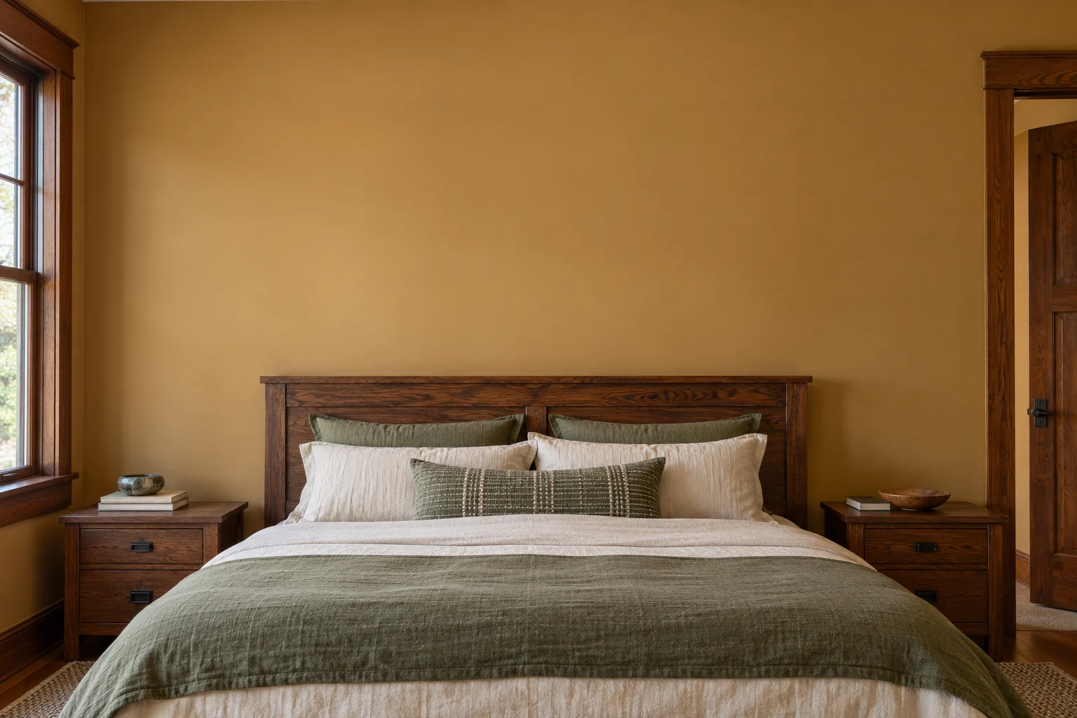 Wide Craftsman bedroom
