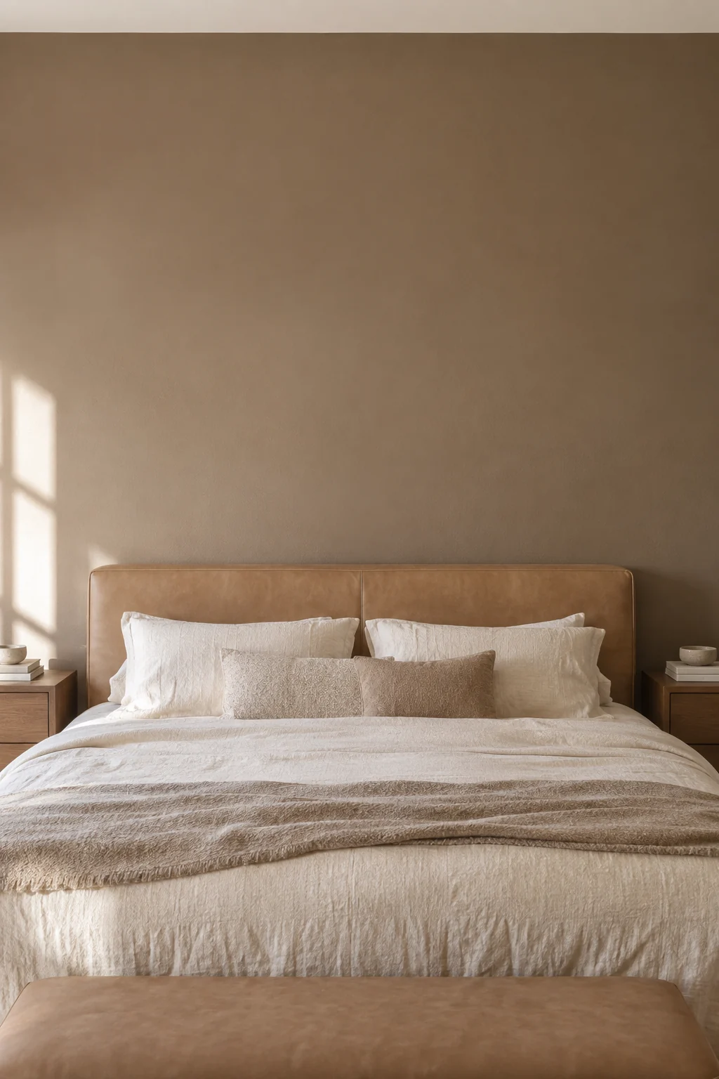 Mocha primary bedroom