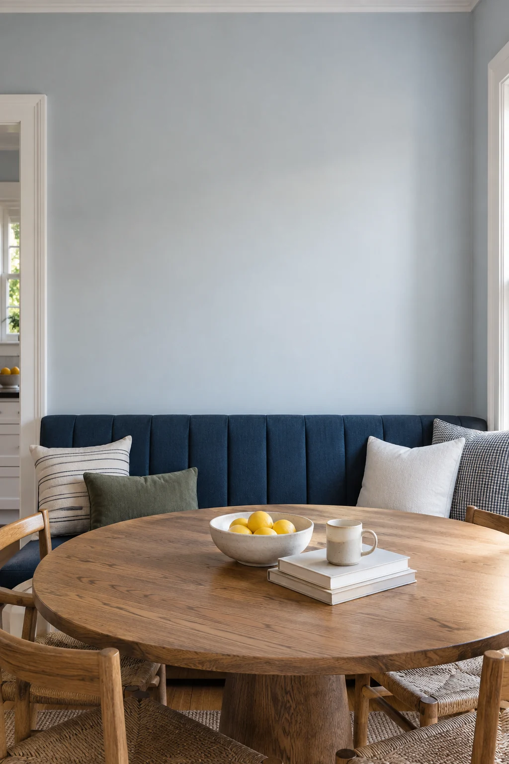 Banquette in blue