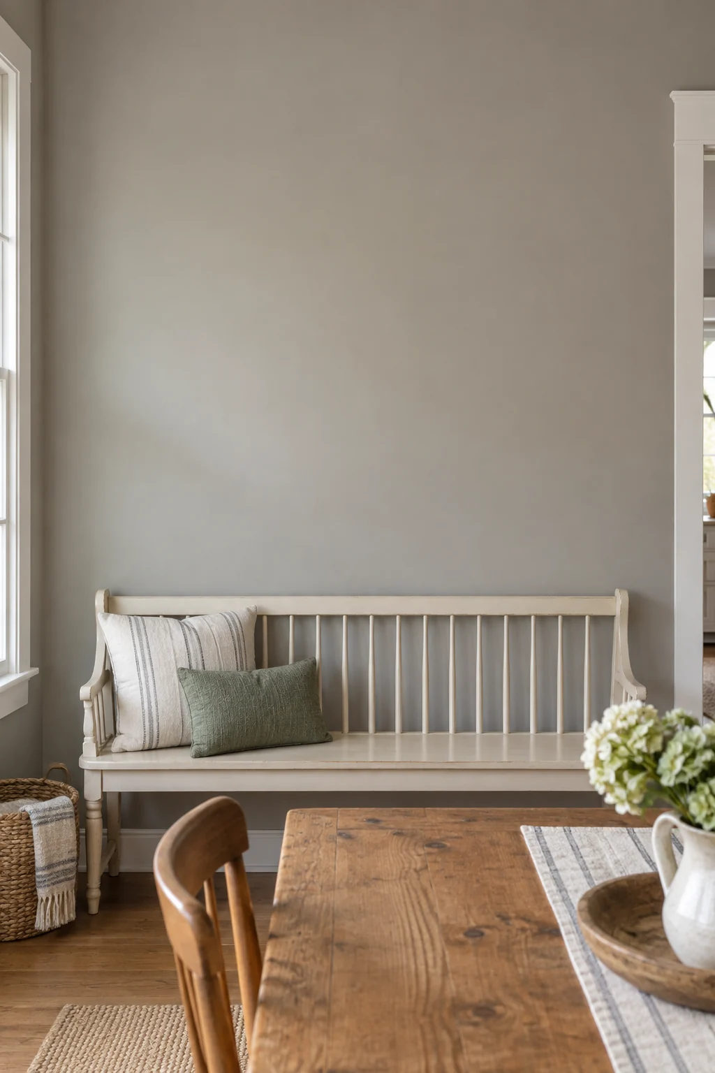 Pewter breakfast room