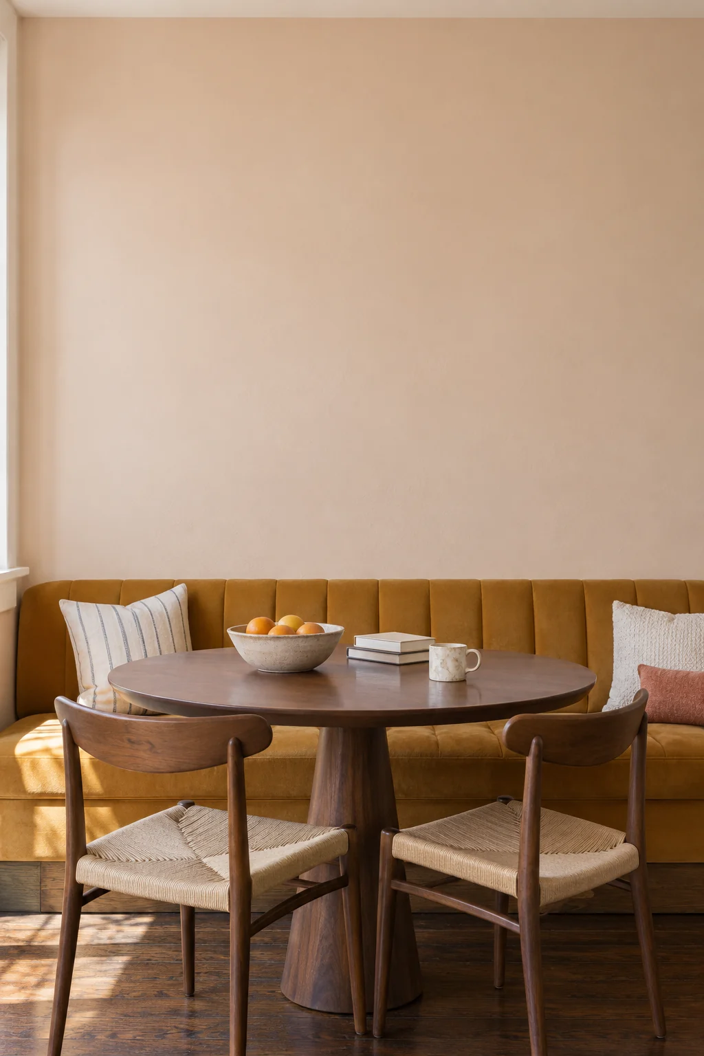 Ochre dining nook