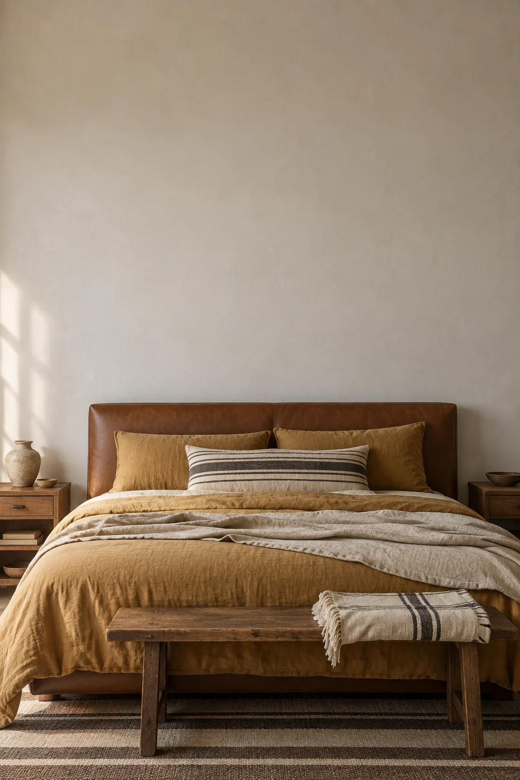 Ochre desert bedroom