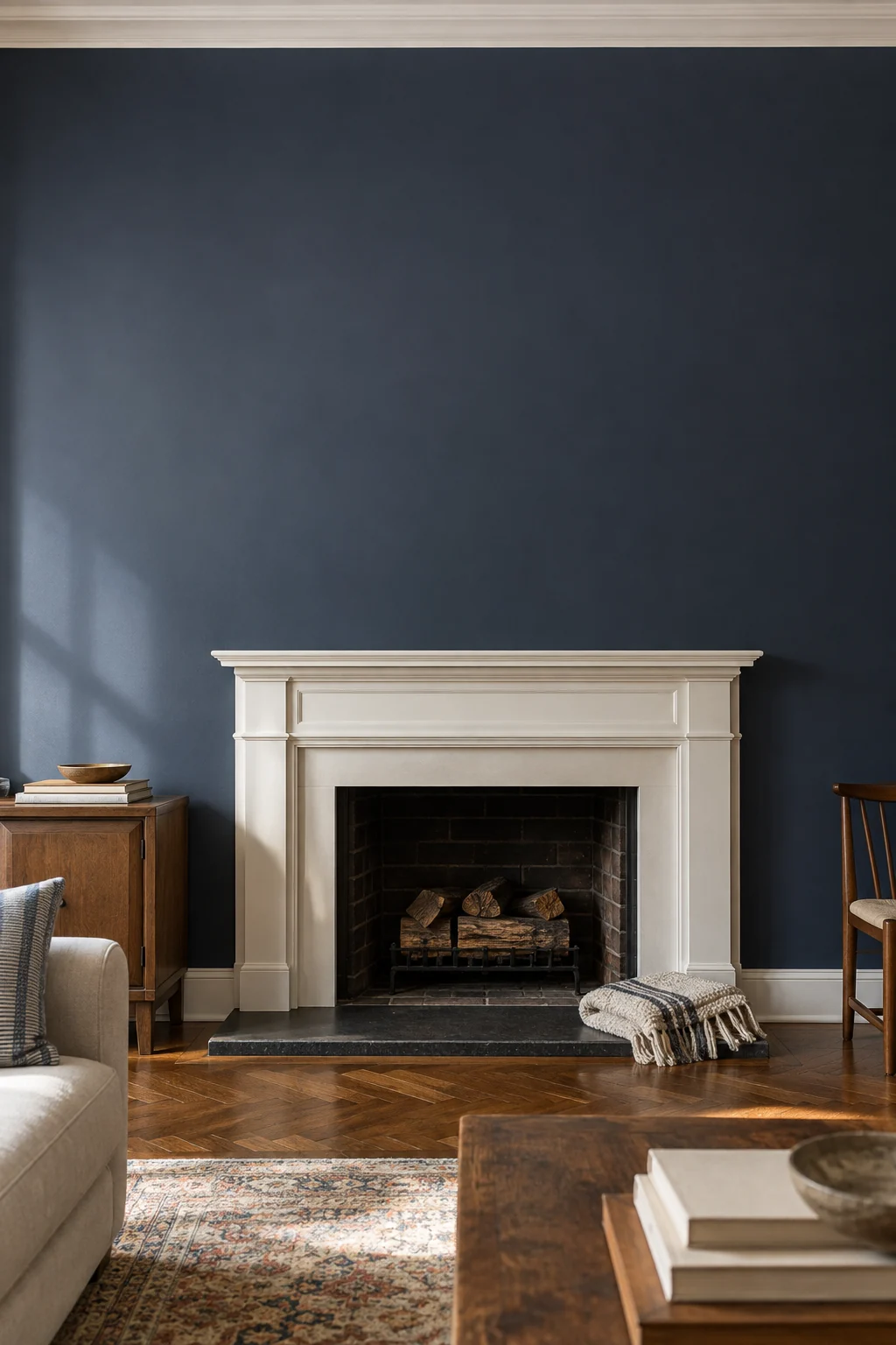 Traditional navy fireside